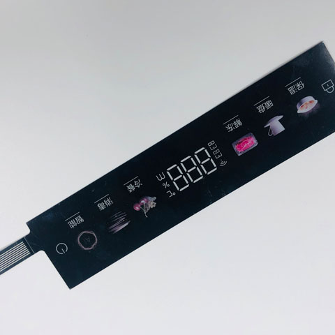 Backlight membrane switch panel