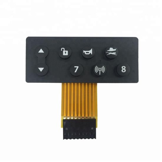 Silicone rubber membrane keypad switch